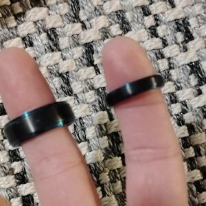Black and Blue Rings